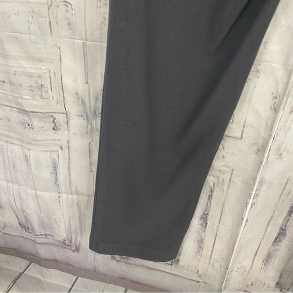 Eileen Fisher Small Gray Crepe Ankle Pants Elastic Waist Pull On 27.5" Inseam - Picture 8 of 10
